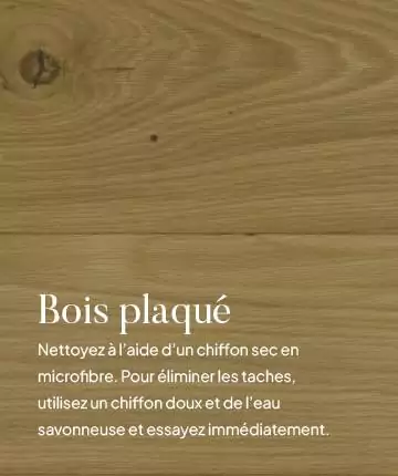 Entretien de la table d'appoint ronde en bois et métal